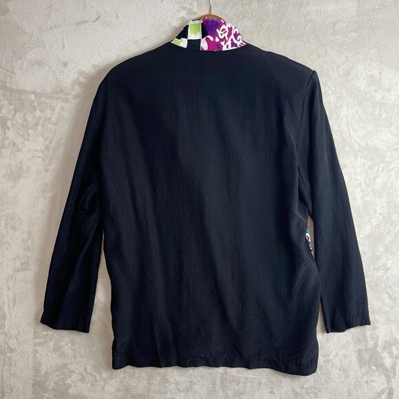 Vtg White Moon London Women's Jacket Size Small Art To Wear Maximalism Boho - Picture 10 of 11